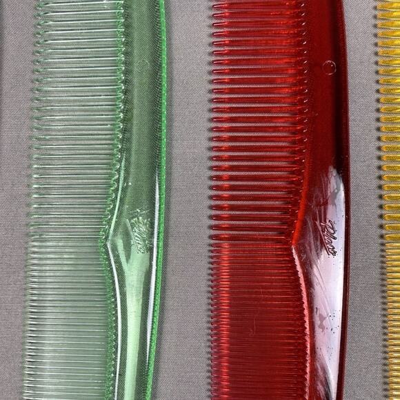 Vintage Placo Mademoiselle Translucent Hair Combs Plastic W/ Original Container main image 10
